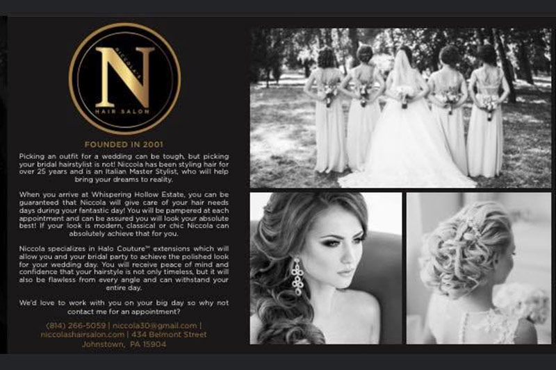 Niccola’s Hair Salon Johnstown Bridal Showcase